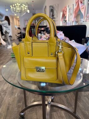 3.1 Phillip Lim Yellow Pebbled Leather Mini Satchel